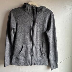 Nike ThermaFit Full Zip Hoodie Heathered Grey‎ Size S